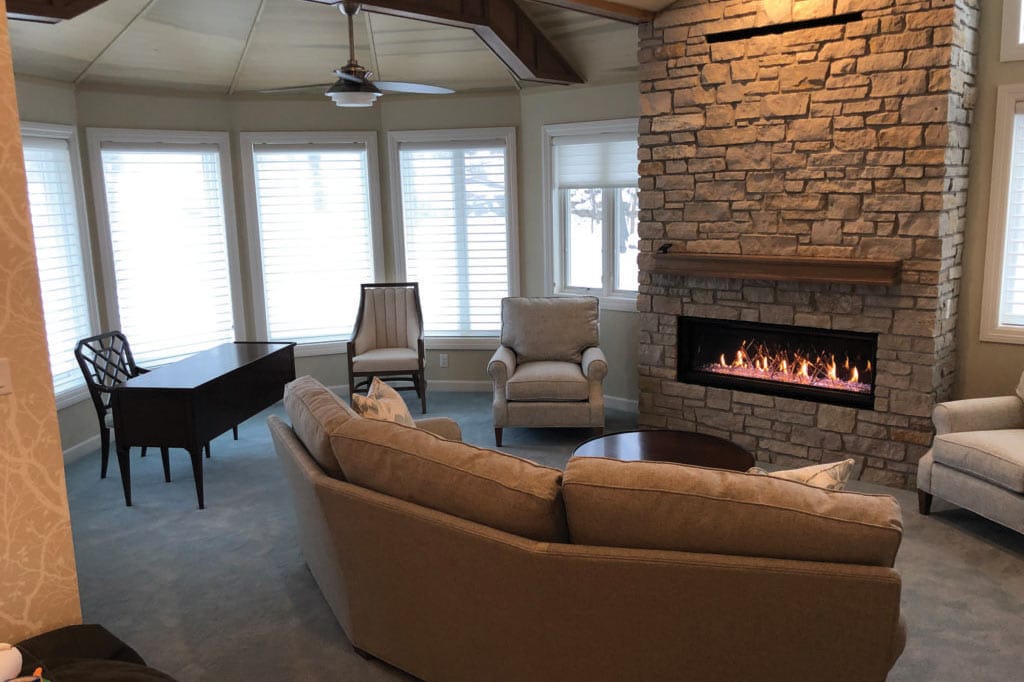 living room after remodel