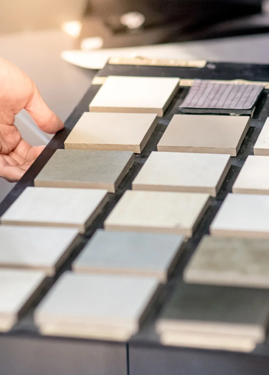 Interior swatch samples