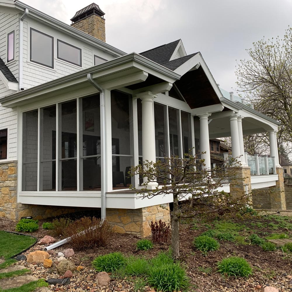 Lakeside home before remodel