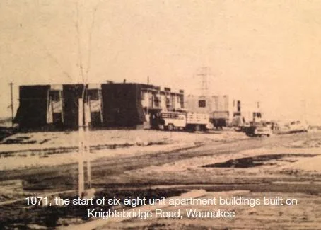 Apartment buildings by Simon Builders c. 1971