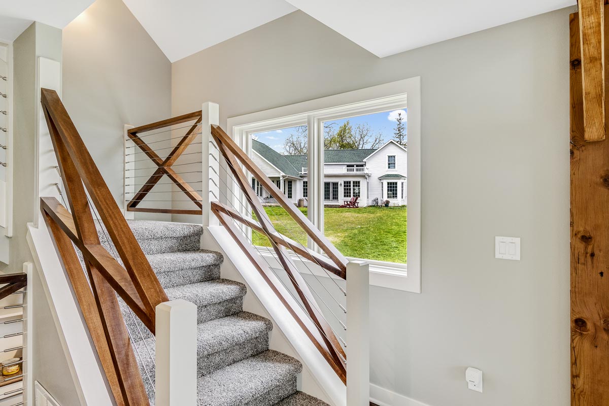 Remodeled cottage staircase