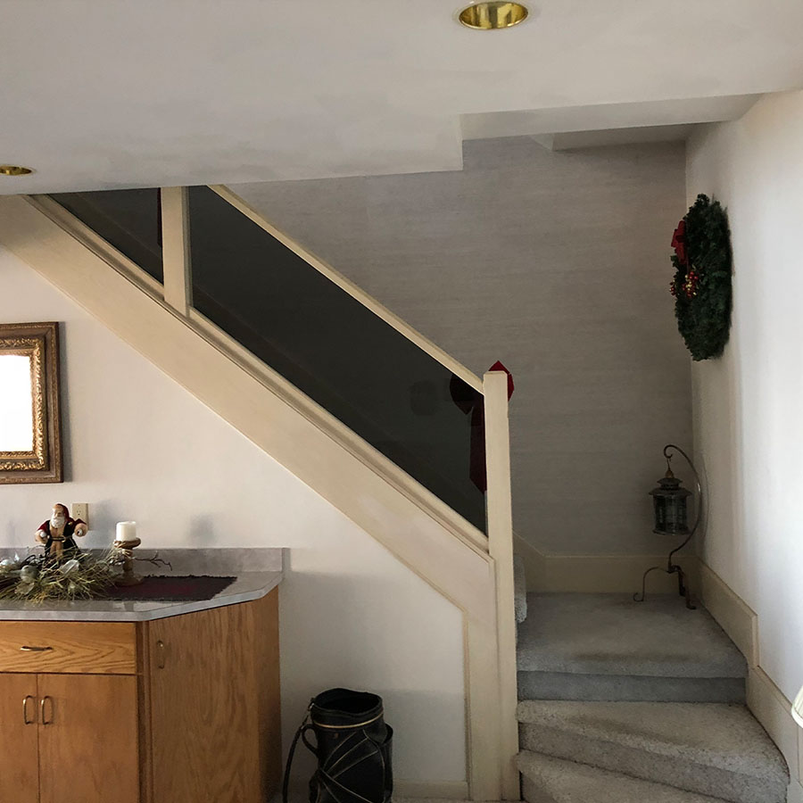 Stairs to basement before remodel