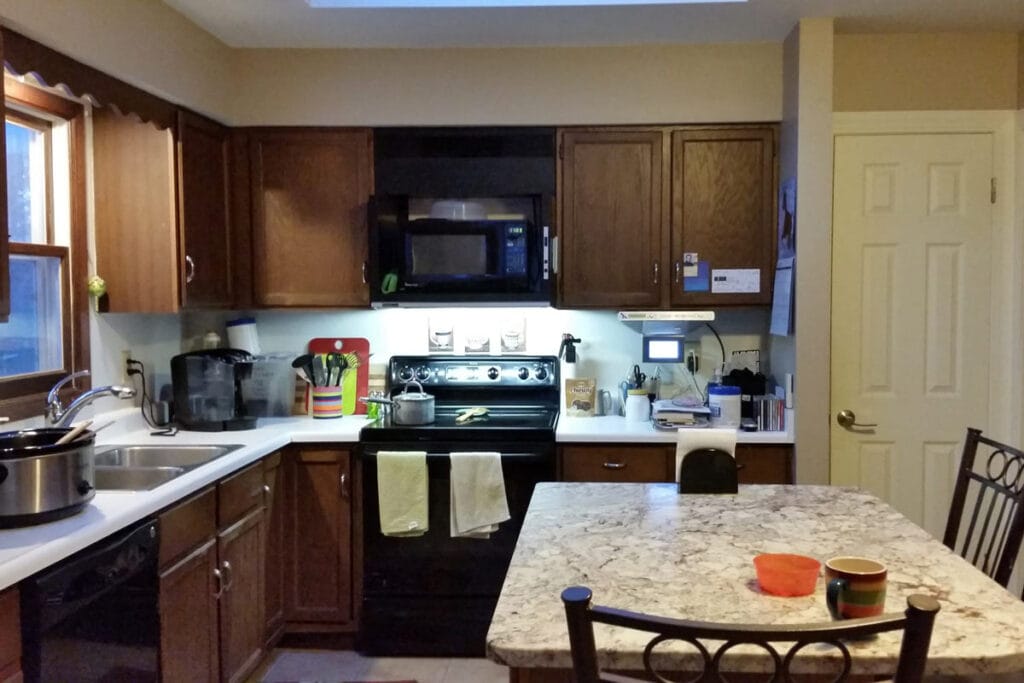 Kitchen before remodel