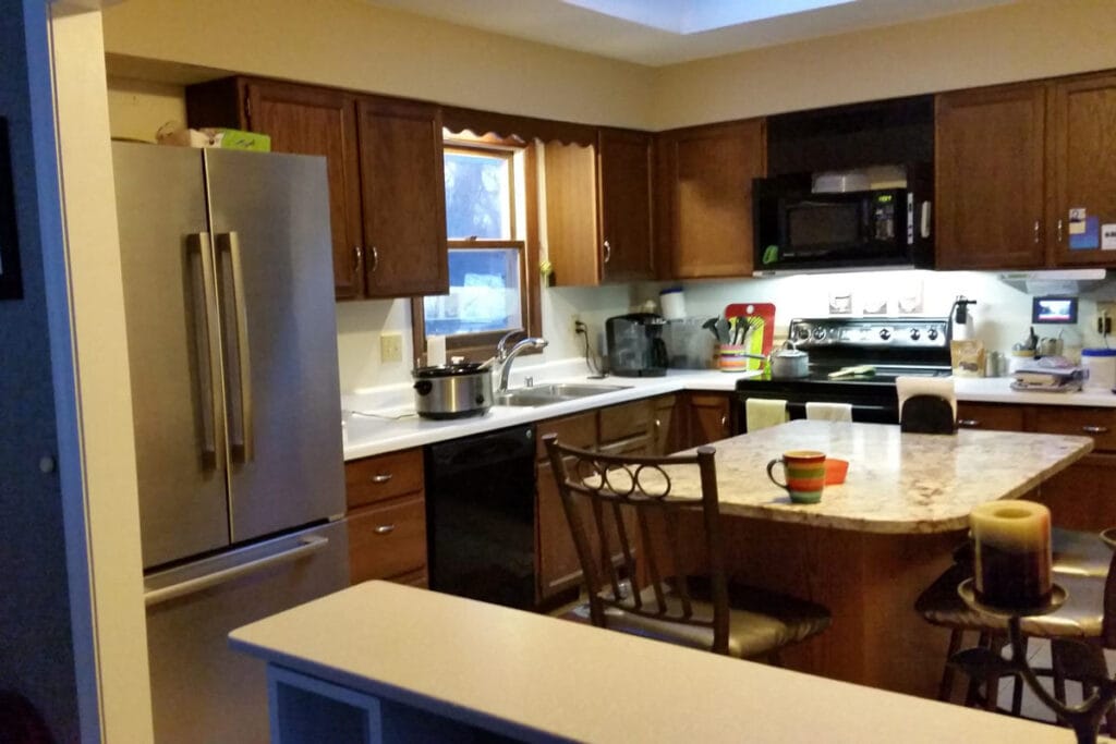 Kitchen before remodel