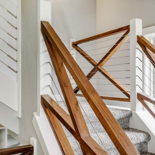 Wood and metal balusters